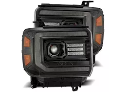 AlphaRex USA 14-18 sierra luxx-series led projector headlights alpha-black