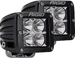 Rigid Industries D-series pro flood surface mount black 2 lights