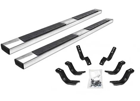 Go Rhino UNIVERSAL 6IN - 87IN LONG - STAINLESS SIDE BARS OE XTREME SIDESTEPS POLISHED (BRKT SOLD SEP)