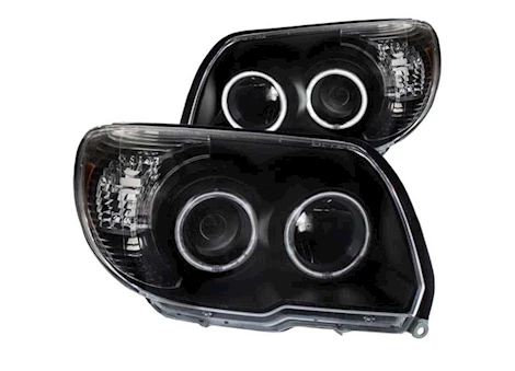 Anzo, Usa 06-09 4runner projector headlights w/u-bar black clear driver/passenger Main Image