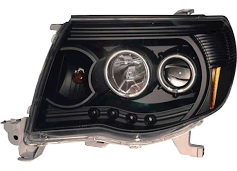 Anzo, Usa 05-11 tacoma black clear projector with halos headlights driver/passenger Main Image