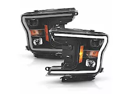 Anzo, Usa 18-19 f150 projector plank style hl black amber (without switchback)