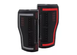 Anzo, Usa 17-c f250/350/450 led taillights red/clear