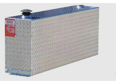 Aluminum Tank Industries, Inc. Dot approved-43 gallon aluminum rectangle refueling tank w/notched bottom sides Main Image