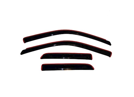 Auto Ventshade Smoke In-Channel Ventvisors - 4-Piece Set for Quad Cab