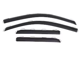 Auto Ventshade Smoke In-Channel Ventvisors - 4-Piece Set for Double Cab