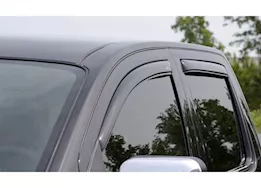Auto Ventshade Smoke In-Channel Ventvisors - 4-Piece Set for Double Cab