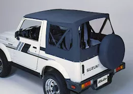 Bestop Inc. 86-94 suzuki samurai incl clear windows replace-a-top fabric soft top-black