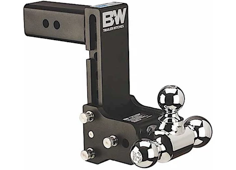 B & W Trailer Hitches Class v 2 1/2in receiver black tow & stow 10in model 7in drop 7.5in rise tri-ball Main Image
