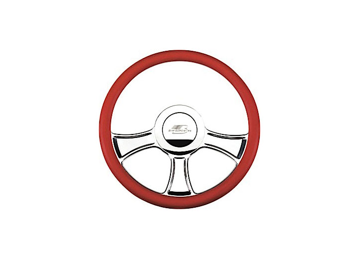 Billet Specialties 30765 14 Chicayne Half Wrap Billet Steering Wheel 