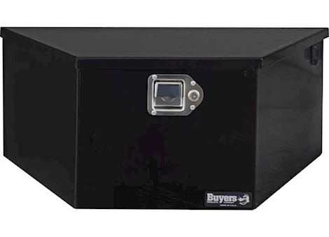 Buyers Products 31IN WIDE GLOSS BLACK POWDER COATED STEEL DUMP TRAILER PUMP BOX FOR A-FRAME TRAILERS