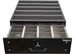 Buyers Products 9x48x40 black smooth aluminum slide out truck bed box