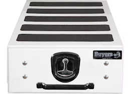 Buyers Products 9x48x20 smooth white aluminum slide out truck bed box