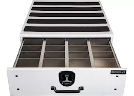 Buyers Products 9x48x40 smooth white aluminum slide out truck bed box