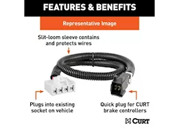 Curt Manufacturing 21-c vw atlas brake control harness w/quick plug