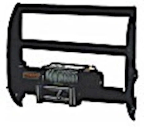 Go Industries 17-c f250/f350/f450/f550 super duty winch grille guard black Main Image