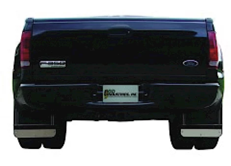 Go Industries Stainless steel mud flap stiffeners - 19 in. x 14 in. for all dually pickups Main Image