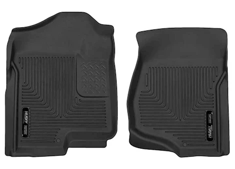 Husky Liner X-Act Contour Front Floor Liners - Black for Extended Cab or Crew Cab