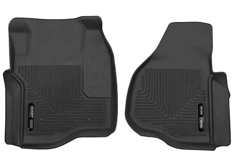 Husky Liner X-Act Contour Front Floor Liners - Black for SuperCrew or SuperCab (Extended Cab)