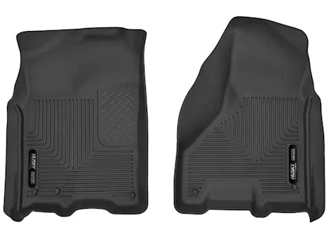 Husky Liner X-Act Contour Front Floor Liners - Black for Crew Cab or Mega Cab Main Image