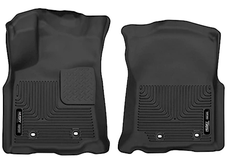 Husky Liner 18-23 tacoma at double cab/access cab front floor liners x-act contour series bl Main Image