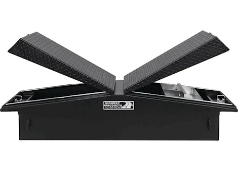 Highway 71"x16"x23" Gull Wing Diamond Plate Lid with Smooth Body Tool Box