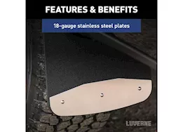 Luverne Truck Equipment 20-c silverado 2500/3500 textured rubber mud guards-front 23in