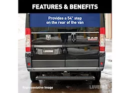 Luverne Truck Equipment Grip step 7in x 54in black aluminum rear step/select sprinter 2500/3500