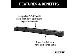 Luverne Truck Equipment Impact rear bumper step with fixed brackets/select sprinter