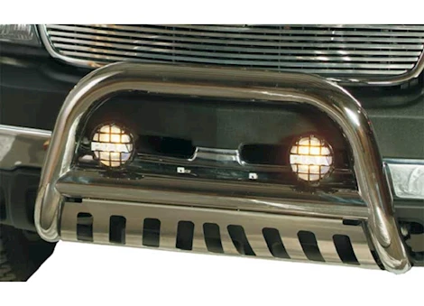 ProMaxx Automotive 17-22 f250/350/450/550 super duty ss bull bar w/ brushed skid plate Main Image