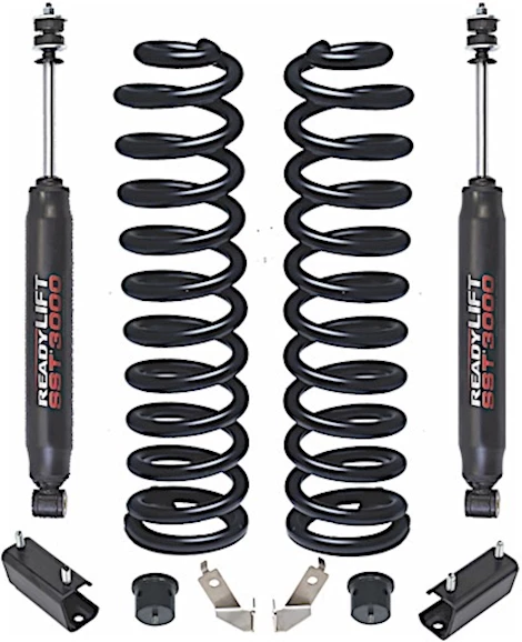 ReadyLift Suspension 2.5IN COIL SPRING FRONT LIFT KIT W/SST3000 FRONT SHOCKS 11-C F250 4WD
