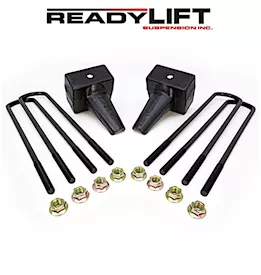 ReadyLift Suspension 5in tapered rear block kit 1 drive shaft, 16.5in u-bolts 11-16 f250/f350/f450
