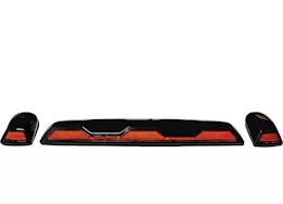 Recon Truck Accessories 20-c silverado/sierra  amber cab  roof light lens w/ led amber inc wiring kit