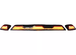 Recon Truck Accessories 20-c silverado/sierra smoked cab roof light lens w/ led amber inc wiring kit