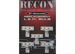 Recon Truck Accessories 99-14 ford sd replacement cab light bulbs 194/168 t-10 high-power 3-watt led bul