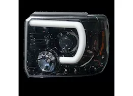 Recon Truck Accessories 14-18 sierra 1500/14-19 sierra 2500/3500 projector headlights-smoked/black