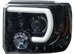 Recon Truck Accessories 14-18 sierra 1500/14-19 sierra 2500/3500 projector headlights-smoked/black