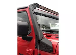 Go Rhino 18-c wrangler jlu black xe series windshield led light bar mount bracket