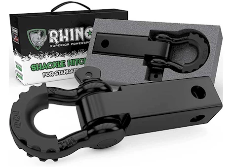 Rhino USA Shackle hitch receiver w/ d-ring black Main Image