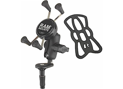 Ram mounts x-grip phone holder w/ motorcycle fork stem base Main Image