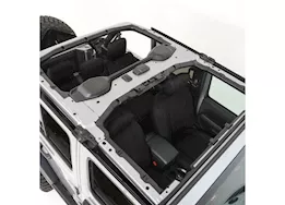 Smittybilt 18-c wrangler jl 4dr neoprene front and rear seat cover kit; black/black