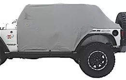 Smittybilt 92-06 wrangler yj/tj water-resistant cab cover w/door flaps; gray