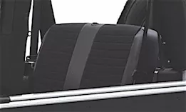 Smittybilt 91-95 wrangler yj neoprene front and rear seat cover kit; black/black