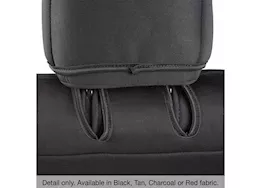 Smittybilt 08-12 wrangler jk 4 dr neoprene front and rear seat cover set; black/black