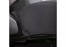 Smittybilt 18-c wrangler jl 4dr neoprene front and rear seat cover kit; black/black