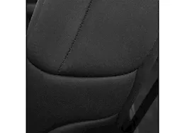 Smittybilt 18-c wrangler jl 4dr neoprene front and rear seat cover set; non-rubicon models; black/gray