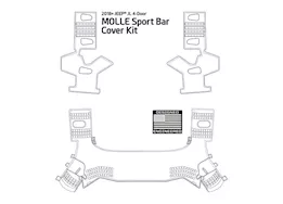 Smittybilt 18-c wrangler jl 4dr molle sport bar cover kit