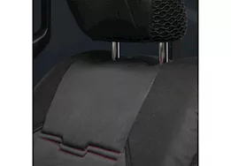 Smittybilt 18-c wrangler jl 2dr gen2 neoprene front/rear seat cover; black/black