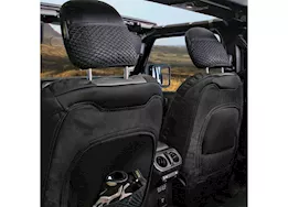 Smittybilt 18-c wrangler jl 2dr gen2 neoprene front/rear seat cover; charcoal/black