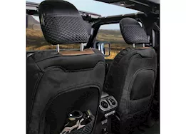Smittybilt 18-c wrangler jl 2dr gen2 neoprene front/rear seat cover; tan/black